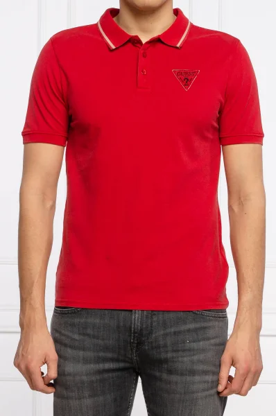 Polo majica CEDRIC | Slim Fit | pique GUESS crvena