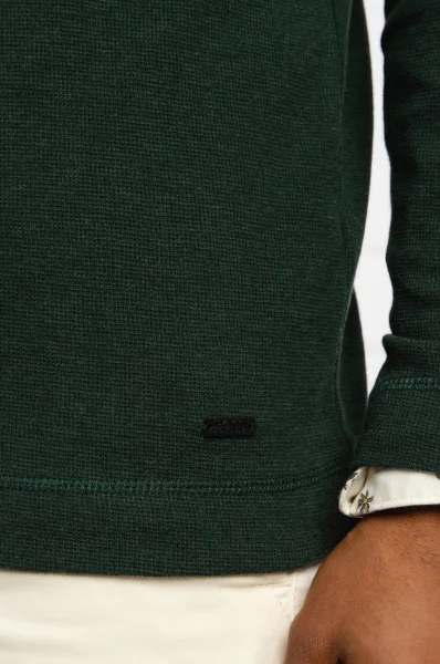 Majica dugih rukava Tempest | Slim Fit BOSS ORANGE 	tamno zelena	