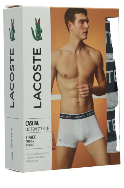 Bokserice 3-pack Lacoste siva