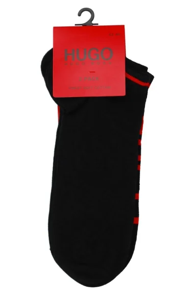 Čarape 2-pack AS LOGO HUGO crna