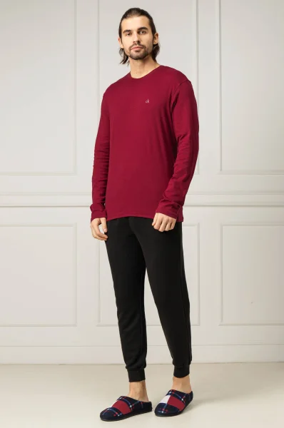 Majica dugih rukava | Regular Fit Calvin Klein Underwear bordo
