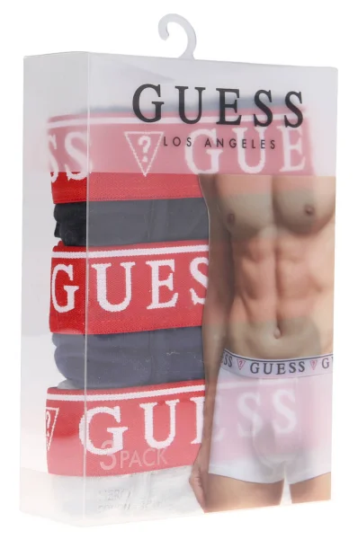 Bokserki 3-pack HERO | cotton stretch Guess Underwear siva