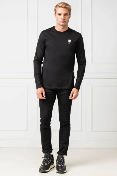 Majica dugih rukava | Regular Fit Karl Lagerfeld crna