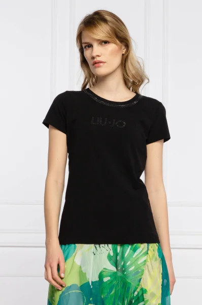T-shirt | Regular Fit Liu Jo Beachwear crna