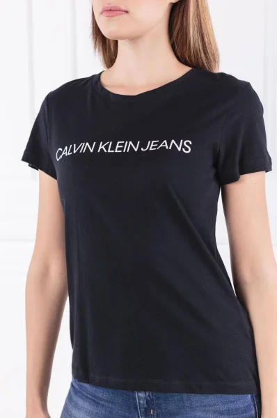 T-shirt CORE INSTITUTIONAL | Regular Fit CALVIN KLEIN JEANS crna
