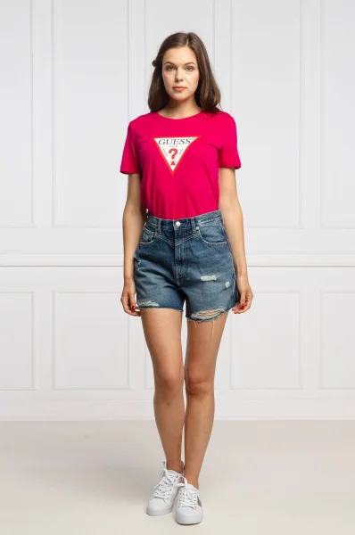 T-shirt TATIANA | Regular Fit GUESS boja maline