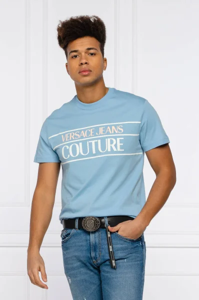 T-shirt T.MOUSE | Regular Fit Versace Jeans Couture svijetloplava
