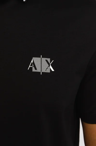 Polo majica | Regular Fit Armani Exchange crna