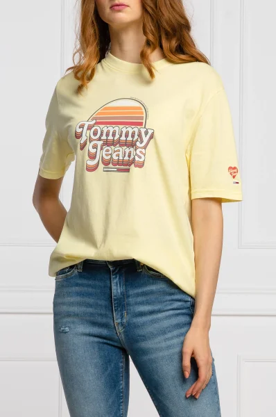 T-shirt SUMMER RETRO | Regular Fit Tommy Jeans žuta
