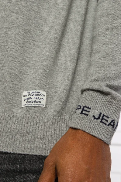 Džemper | Regular Fit s dodatkom vune i kašmira Pepe Jeans London siva