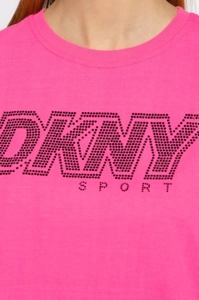 T-shirt RHINESTO | Relaxed fit DKNY Sport fuksija