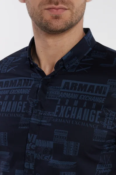 Košulja | Slim Fit Armani Exchange modra