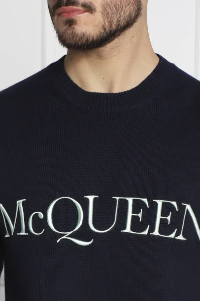 Džemper | Regular Fit Alexander McQueen modra