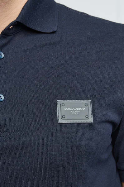 Polo majica | Regular Fit Dolce & Gabbana modra