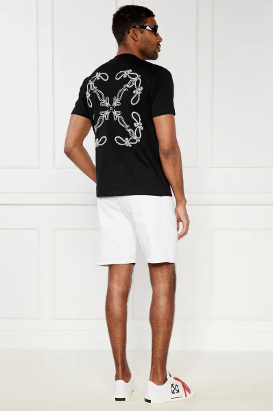 T-shirt BANDANA | Slim Fit OFF-WHITE crna