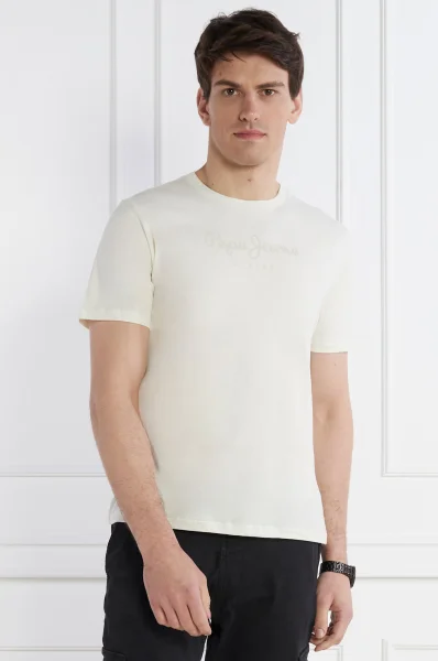 T-shirt | Regular Fit Pepe Jeans London ecru
