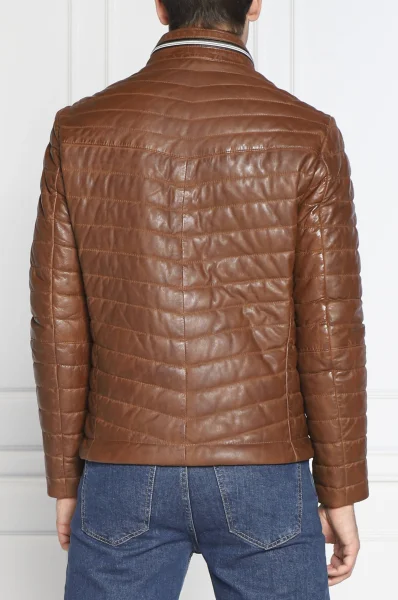 Kožna jakna Damiano | Regular Fit Milestone smeđa