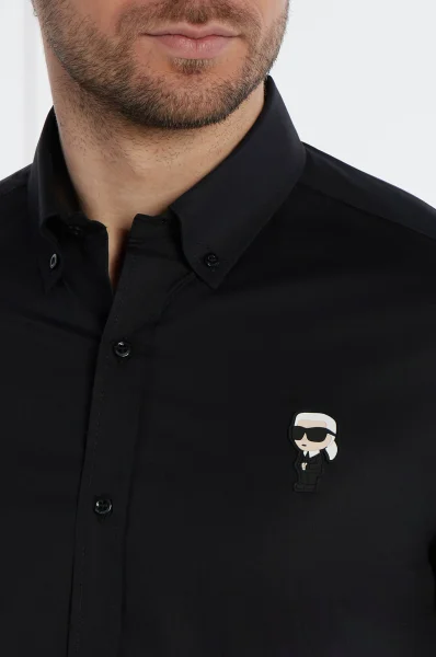 Košulja | Regular Fit Karl Lagerfeld crna