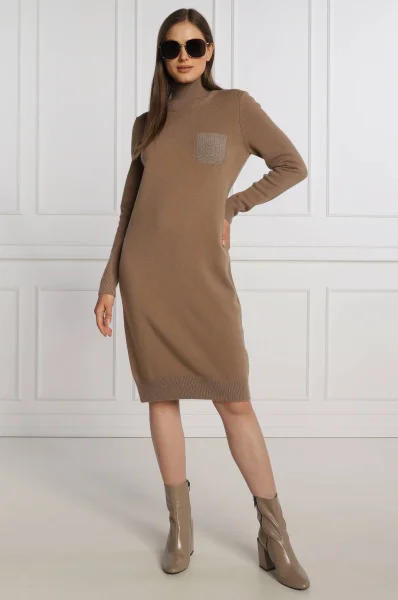Vunene haljina | s dodatkom svile Peserico smeđa