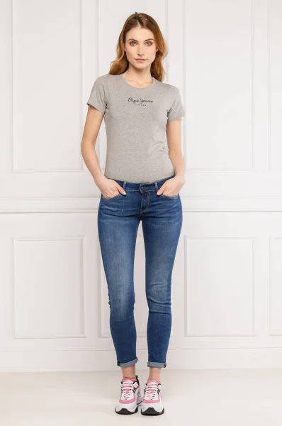 T-shirt new Virginia | Slim Fit Pepe Jeans London siva