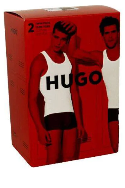 Tank top 2-pack Hugo Bodywear maslinasta