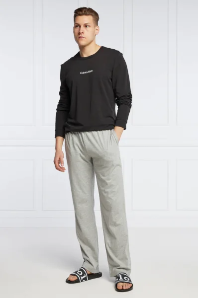 Pidžama hlače | Regular Fit POLO RALPH LAUREN siva