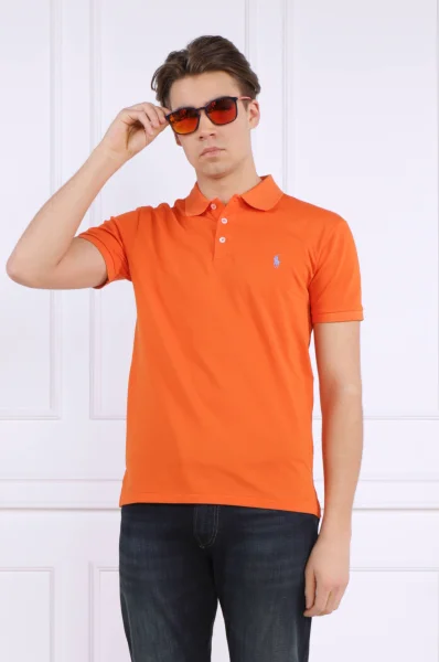Polo majica | Slim Fit | stretch mesh POLO RALPH LAUREN narančasta