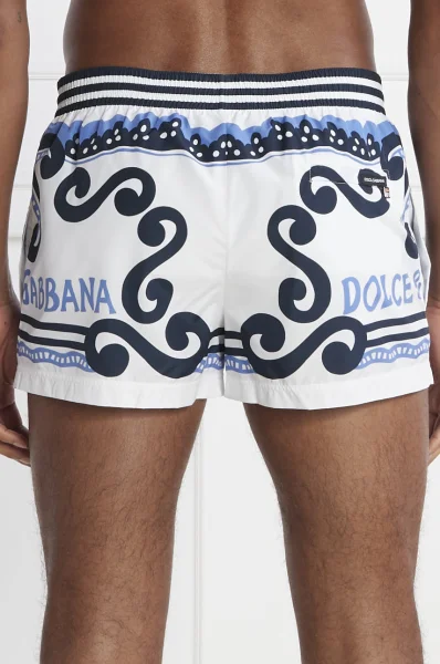 Kratke hlače za kupanje | Longline Fit Dolce & Gabbana plava
