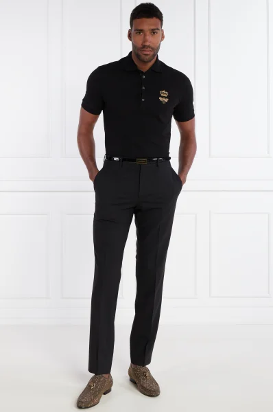 Polo majica | Regular Fit Dolce & Gabbana crna