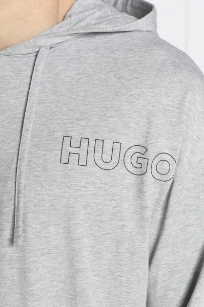 Majica dugih rukava Unite LS- Hood | Regular Fit Hugo Bodywear siva