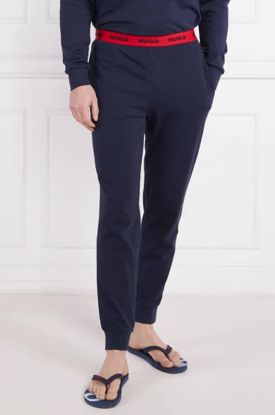 Pidžama hlače | Regular Fit Hugo Bodywear modra
