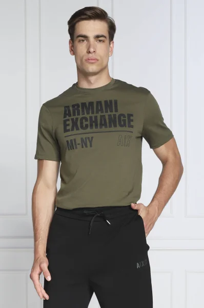 T-shirt | Regular Fit Armani Exchange kaki
