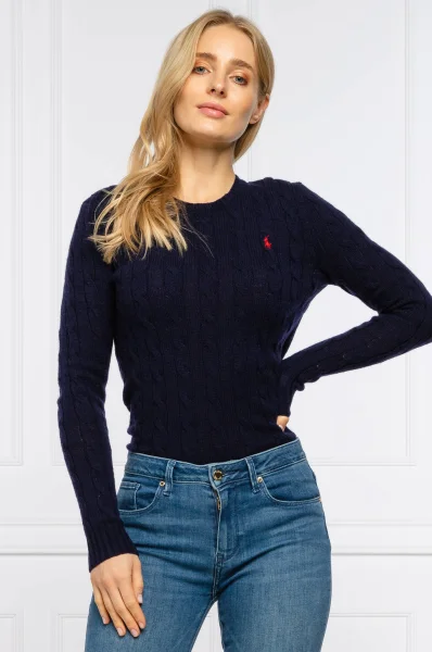 Vuneni džemper | Regular Fit | s dodatkom kašmira POLO RALPH LAUREN modra