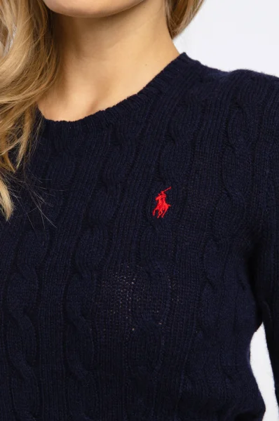 Vuneni džemper | Regular Fit | s dodatkom kašmira POLO RALPH LAUREN modra