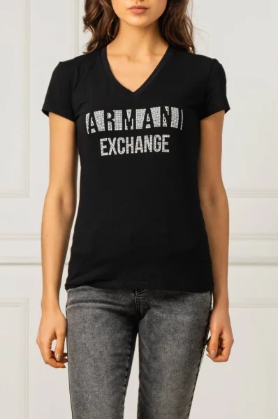 Majica kratkih rukava  Armani Exchange crna