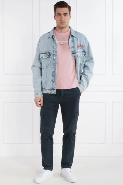 T-shirt eggo | Regular Fit Pepe Jeans London ružičasta