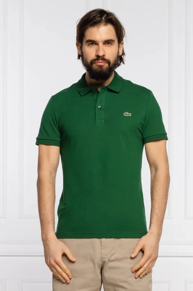 Polo majica | Slim Fit | pique Lacoste zelena