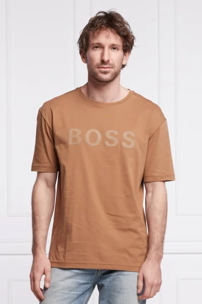 T-shirt Tee 6 | Regular Fit BOSS GREEN 	camel	