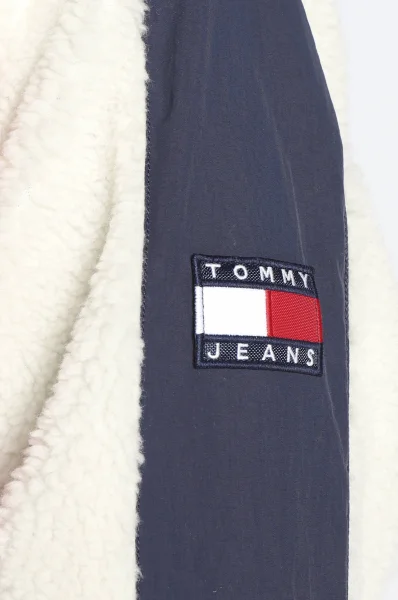 Dvostrana jakna SHERPA | Relaxed fit Tommy Jeans modra