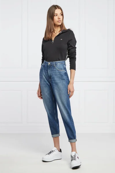 Gornji dio trenirke | Cropped Fit Tommy Jeans crna