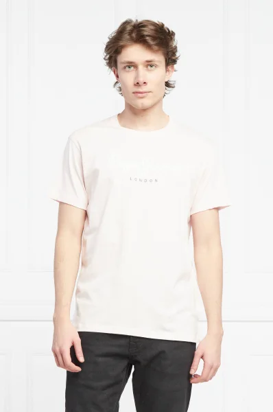T-shirt eggo | Regular Fit Pepe Jeans London svijetloružičasta