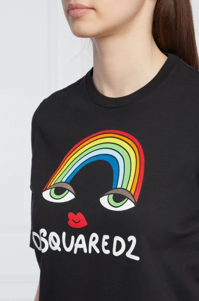 T-shirt Rainbow Renny | Regular Fit Dsquared2 crna
