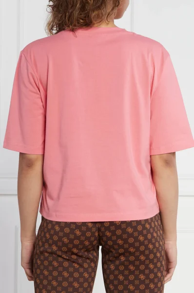 T-shirt BEULAH BOXY | Regular Fit GUESS ACTIVE ružičasta