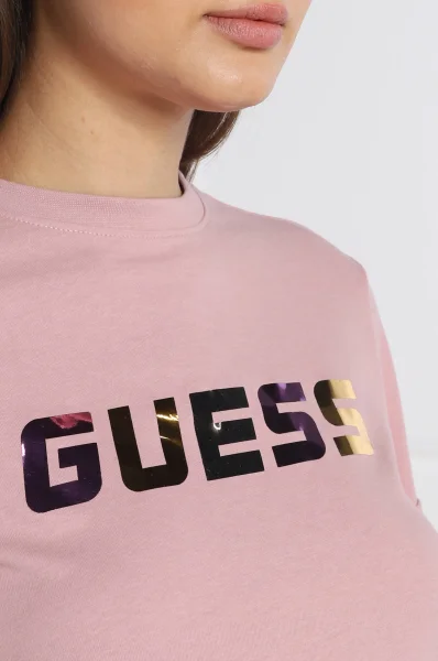 T-shirt CHRYSSA | Regular Fit GUESS ACTIVE ružičasta