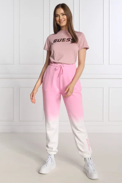 T-shirt CHRYSSA | Regular Fit GUESS ACTIVE ružičasta