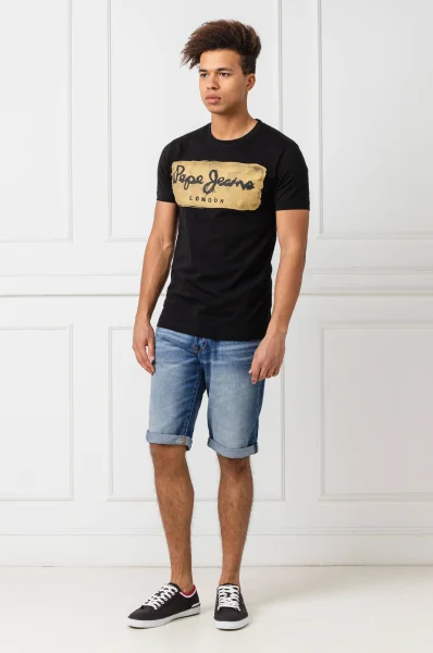 T-shirt CHARING | Slim Fit Pepe Jeans London crna