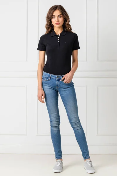 Polo majica ORIGINAL | Regular Fit Tommy Jeans crna