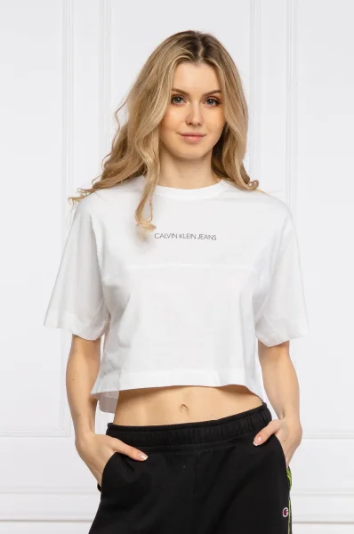 T-shirt | Cropped Fit CALVIN KLEIN JEANS bijela