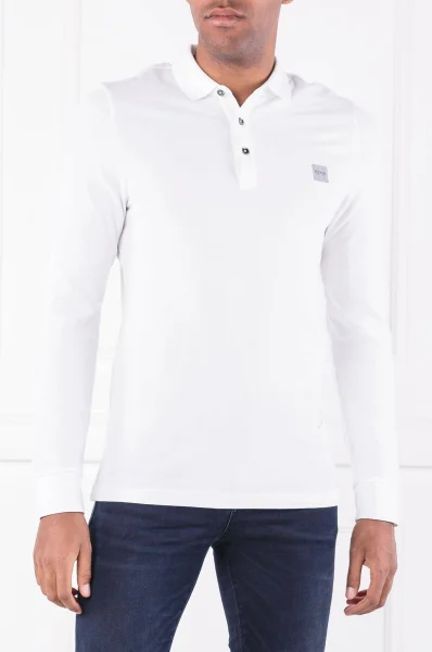 Polo majica Passerby | Slim Fit BOSS ORANGE bijela