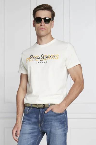 T-shirt THIERRY | Regular Fit Pepe Jeans London bijela
